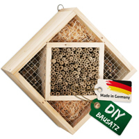 Insektenhotel Quadrat DIY  von Gardigo Selbst-Bausatz