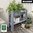 Rechteckiges Hochbeet GreenBOX light anthrazit  für Balkon und Terrasse